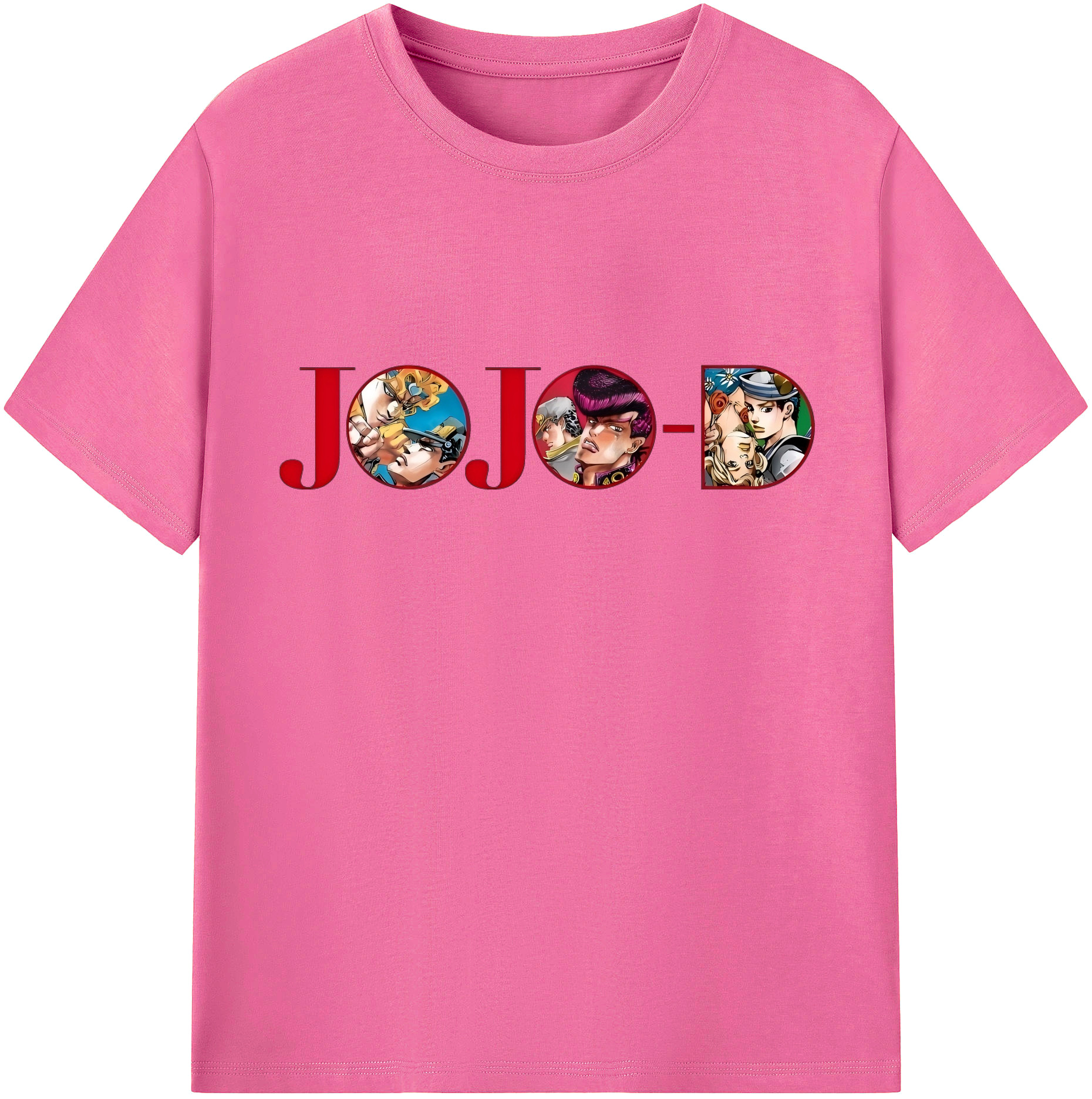 （画像用） ジョジョの奇妙な冒険 JoJo's Bizarre Adventure レディースカジュアルプリントTシャツ（綿100％）